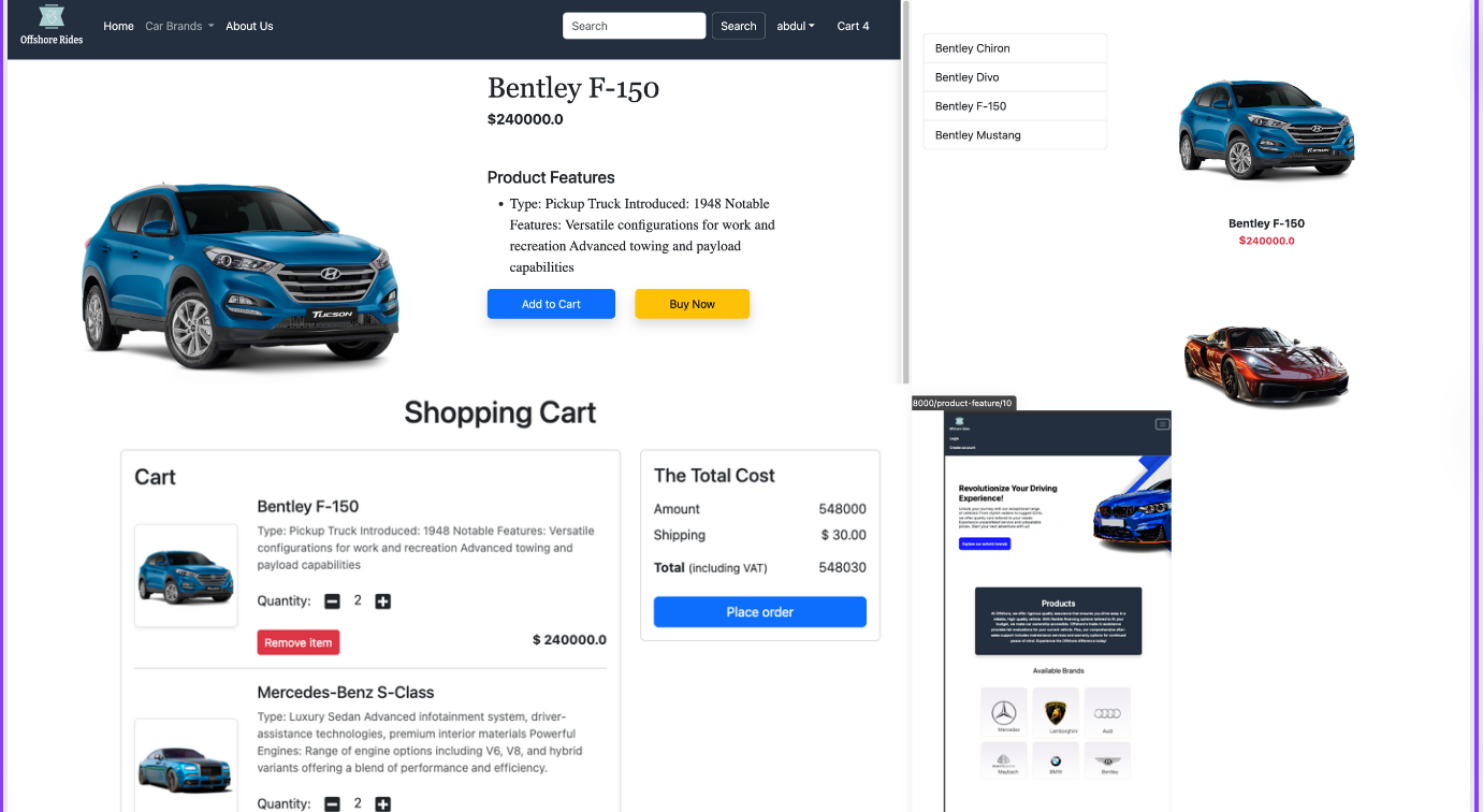 Car E-commerce Platform — screenshot